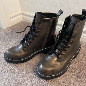 Bronze Combat Boots - Size 7.5 Women’s